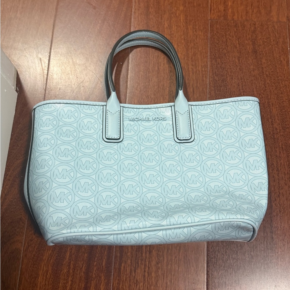 Michael Kors MINI Baby Blue Tote Bag